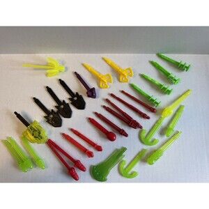 Fisher Price Imaginext Mixed Lot of 31 Replacement Part Missiles Projectiles Toy